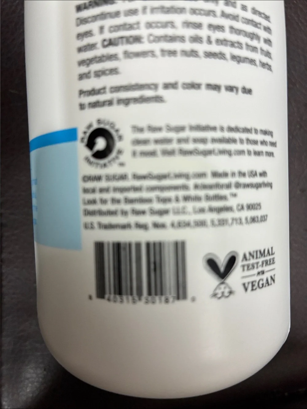 Raw Sugar The Sensitive One Conditioner — White Bottle with Wood-Tone Cap